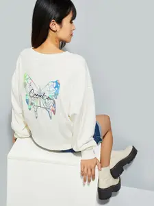 Max URB_N Women Back Printed Sweatshirt