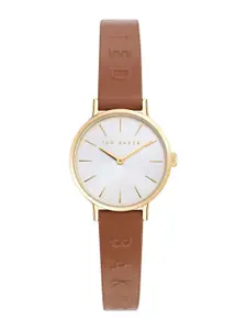 Ted Baker Women Round Dial & Leather Straps Analogue Watch BKPSTF4019I