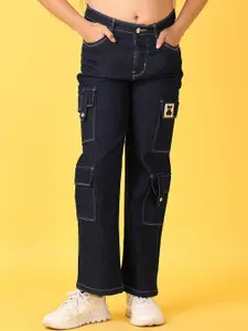 V-Mart Girls Relaxed Fit Stretchable Jeans