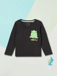 max Boys Graphic Printed Round Neck Cotton T-shirt