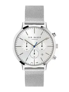 Ted Baker Men Dial & Stainless Steel Straps Analogue Watch BKPHAF4089I-Silver Tone