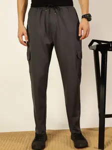 Thomas Scott Men Mid Rise Solid Cotton Track Pants