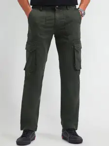 U.S. Polo Assn. Denim Co. Men Bruce Straight Fit Mid-Rise Cargos Trousers