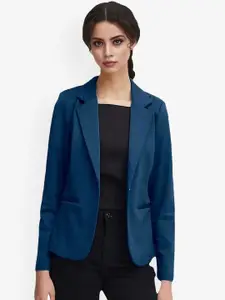 BAESD Women Notched Lapel Collar Single Breasted Formal Blazer