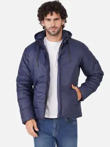 BAESD Men Hooded Solid Casual Puffer Jacket