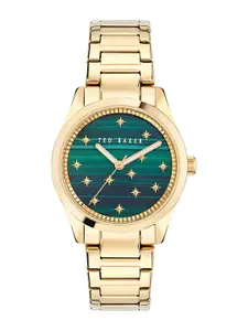 Ted Baker Women Embellished Dial & Stainless Steel Analogue Watch BKPCLF4029I-Green