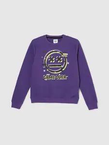 max Boys Graphic Printed Cotton Sweatshirt