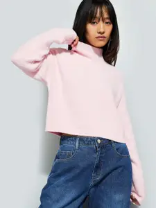 max URB_N Women High Neck Sweater