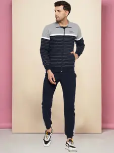 WILD WEST Men Colourblocked Mid-Rise Tracksuits