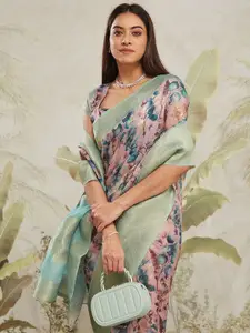 RACHNA Woven Design Zari Ready to Wear Banarasi Saree