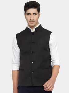 BAESD Mandarin Collar Regular Fit Waistcoat