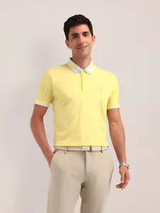 U.S. Polo Assn. Men Solid Polo Collar Slim Fit T-shirt