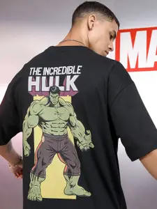 Highlander Marvel Men Hulk Round Neck Oversized Drop Shoulder Tshirt