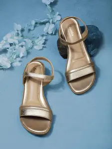 Bata Women PU Open Toe Flats