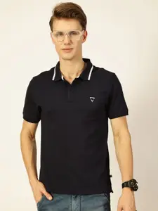 Thomas Scott Men Solid Polo Collar T-shirt