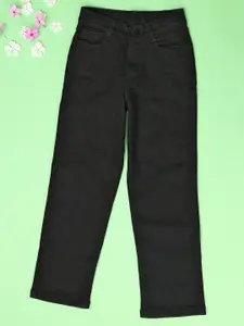 V-Mart Girls Straight Fit Slash Knee Stretchable Jeans