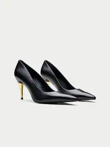 Oroh Women Leather Party Stiletto Pumps