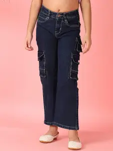 V-Mart Girls Relaxed Fit Highly Distressed Stretchable Jeans
