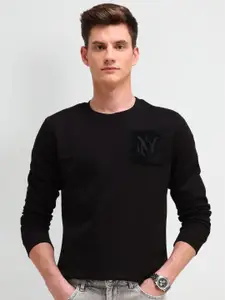 Arrow New York Men Round Neck Cotton Sweatshirt