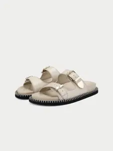 Oroh Women Open Toe Flats with Buckles