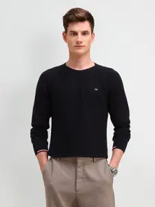 Arrow Sport Men Cotton Self Design Pullover