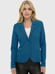 BAESD Women Notched Lapel Collar Single-Breasted Formal Blazer