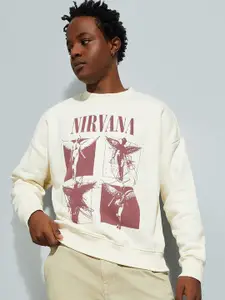Max URB_N Men Oversized Printed Sweatshirt