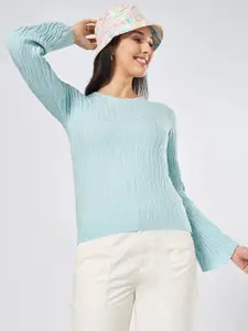 Honey by Pantaloons Women Self Design Pullover Sweatshirt