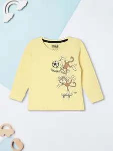 max Boys Graphic Printed Round Neck Cotton T-shirt