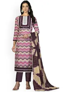 Maroosh Ethnic Motifs Embroidered Mirror Work Unstitched Dress Material