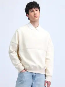 Flying Machine Men Round Neck Cotton Sweatshirt