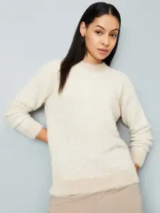 max Women Round Neck Winter Pullover