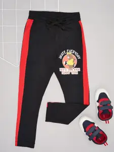 Pantaloons Junior Boys Printed Pure Cotton Mid Rise Track Pant