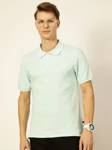 Thomas Scott Men Solid Polo Collar Cotton T-shirt