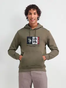 U.S. Polo Assn. Denim Co. Men Printed Cotton Hooded Sweatshirt