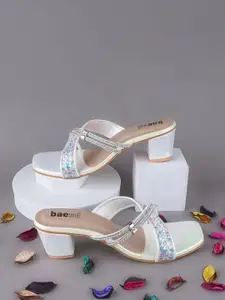 BAESD Women Embellished Block Heeled Sandals