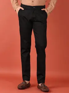 V-Mart Men Solid Regular Fit Casual Trousers