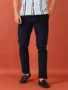 V-Mart Men Solid Mid-Rise Chinos Trousers