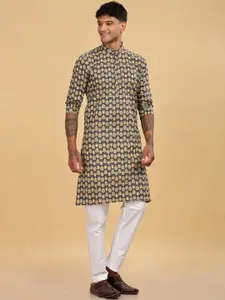 Anouk Men Printed Ethnic Long Kurta