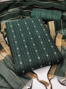 Peachmode Striped Woven Design Pure Cotton Unstitched Dress Material