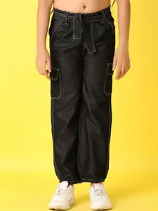 V-Mart Girls Cotton Relaxed Fit Highly Distressed Jeans