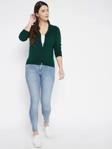 Zigo Women Woollen Winter Long Sleeves Cardigan Sweater