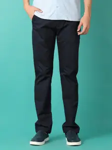 V-Mart Men Mid Rise Chinos Knitted Casual Trousers