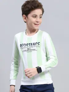 Monte Carlo Boys Cotton Round Neck Typography Printed Sweatshirt