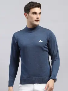 Monte Carlo Men Mock Collar Woollen Pullover