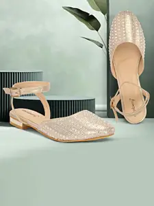 DressBerry Women Embellished Mules Flats