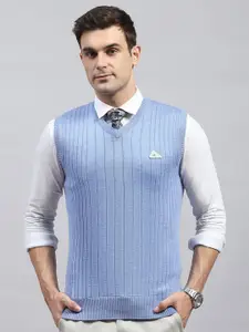 Monte Carlo Men Striped Woollen Pullover Sweaters