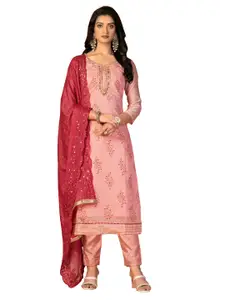 Maroosh Ethnic Motifs Embroidered Beads and Stones Unstitched Dress Material