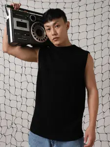 Hubberholme Men Round Neck Relax Fit Sleeveless Vest Pullover