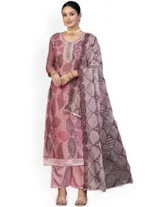 Maroosh Ethnic Motifs Embroidered Sequinned Organza Unstitched Dress Material